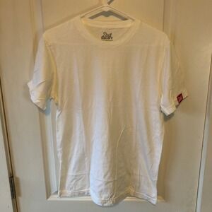 Dirt Shirt Men's Size Medium White Crew Cut T Shirt M